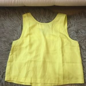 Loft Bar Back Cropped Shell Tank